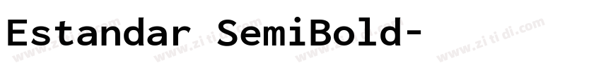 Estandar SemiBold字体转换